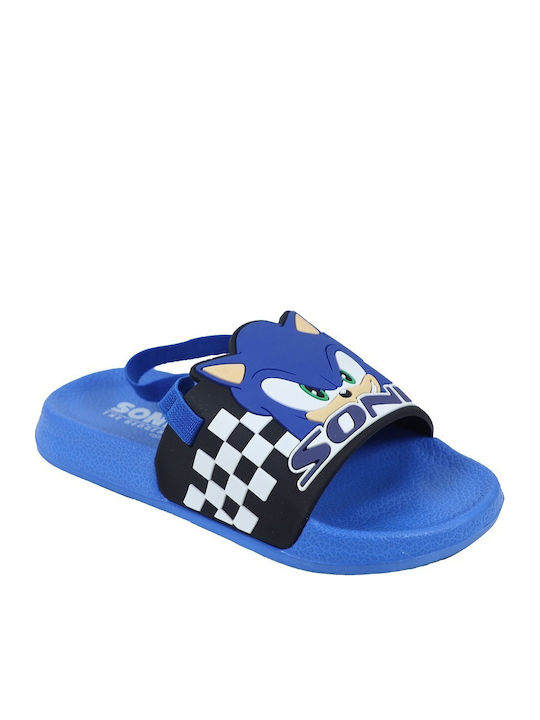 Flip-Flopi Pentru Copii Albastre Sonic