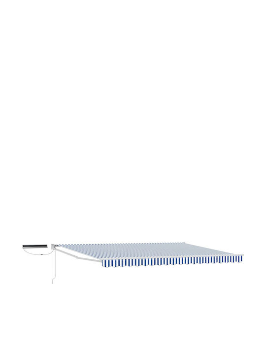 vidaXL Markise Terrasse Blau 5x3m