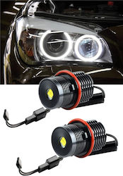 Λάμπες Αυτοκινήτου Angel Eyes Bmw E87 E39 E61 E63 E64 E65 E66 E83 X3 E53 X5 E60 Led Λευκό 5w Can Bus Χωρίς Σφάλματα 2τμχ