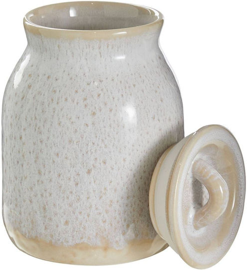 Butlers Portimao Vază Pentru Zahăr Cu Capac Ceramică Bej 11x11x11cm