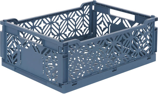 Kinder Spielzeugkiste Klappbar aus Kunststoff A-s Crate Blau 40x30x15cm