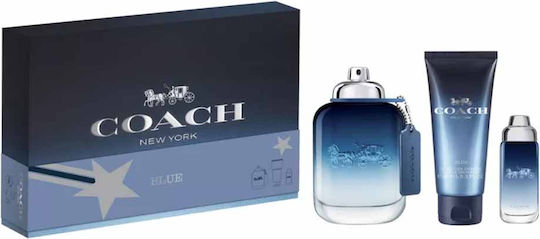 Set Blue Eau De Toilette Pentru Bărbați 100 Ml + Blue Eau De Toilette Pentru Bărbați 15 Ml + Blue Gel De Duș Barbă Și Păr 100 Ml