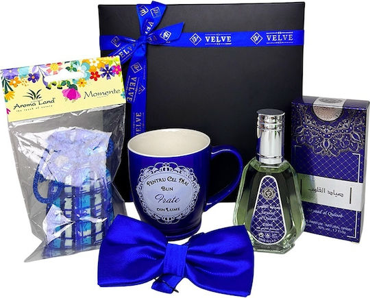Pachet Pure Love "Best Brother" Parfum Cană Personalizată Papion Odorizant Auto În Cutie Cadou