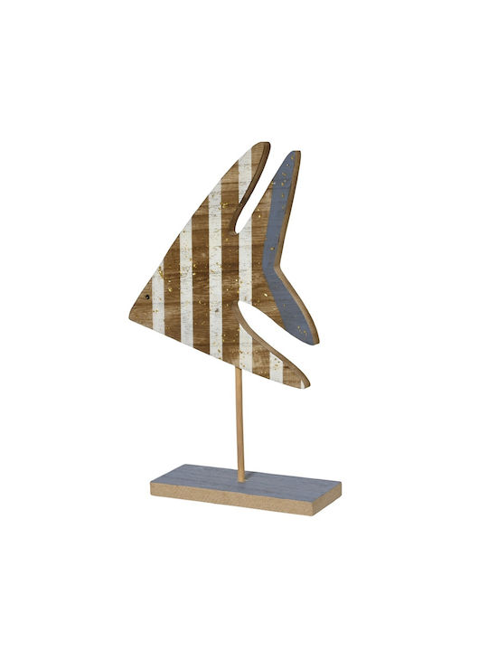 Kaemingk Διακοσμητικό Ψάρι από Ξύλο 6x17x29cm