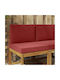 vidaXL Sofa Cushion Burgundy 60x60cm