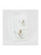 Borea Set De Prosoape Pentru Bebeluşi 2 Piese Goodnight Alb-Petrol 30x50cm