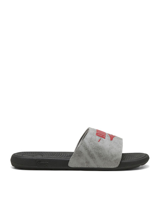 PUMA Kinder Flip-Flops Slides Grau Cool Cat 2.0