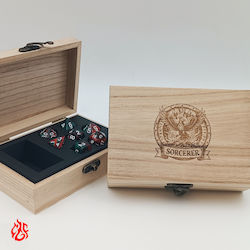 Cutie Din Lemn Pentru Zaruri Sorcerer Laser Tipărire Clase Dungeons Dragons Cutie Din Lemn Pentru Zaruri Sorcerer Laser Tipărire Clase Dungeons Dragons