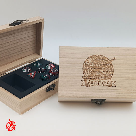 Wooden Dice Box Artificer Laser Printing Classes Dungeons Dragons