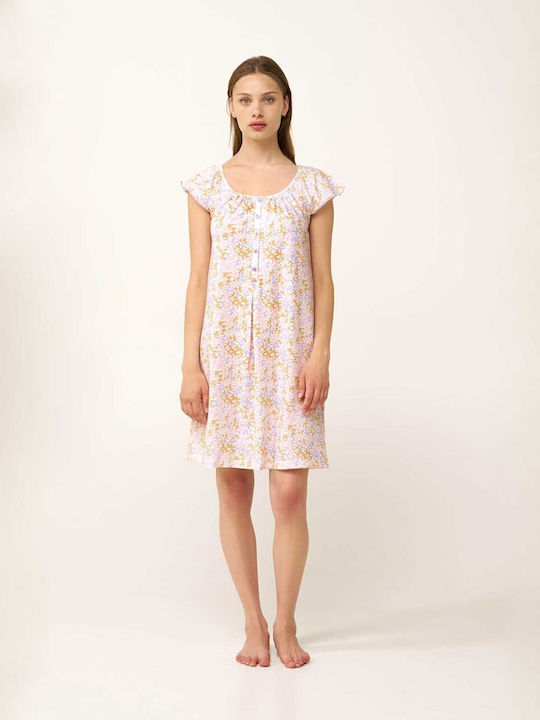 Vamp Vamp Sommer Nachthemd Lilla Pastell