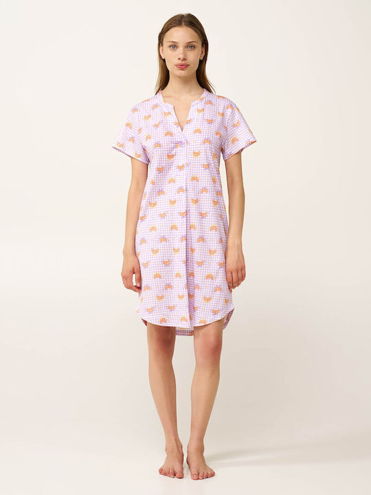 Vamp Vamp Damen Schlafanzug Sommer Rosa