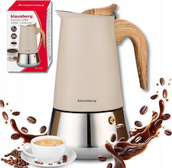 Klausberg Ηλεκτρικό Μπρίκι Espresso 9cups Ασημί