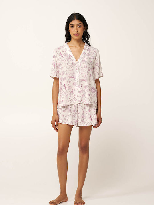 Vamp Summer Women's Pyjama Set Rose Dusty