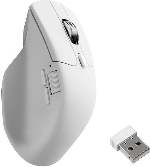 Keychron M6S-A24 Безжична Ергономична Bluetooth Мишка Бяла