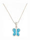 LASTORE Kids Necklace Butterfly Silver with Chain MEPL1019