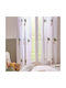 Kids Blackout Curtain A-s Tufy with Grommet Tops White 140x260cm