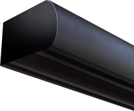 BetterHome Heavy Duty Two-Way Curtain Track from Aluminum in Black Color 100cm MHB-521003-100