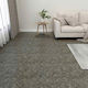 vidaXL Set Plastic Floor PVC with 55 Tiles 1.5m...