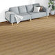 vidaXL Set Plastic Floor PVC with 18 Tiles 2mm M122.8xP23.8cm Brown