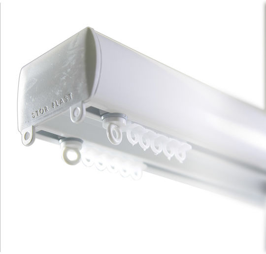 BetterHome Heavy Duty Two-Way Curtain Track Aluminum White 200cm MHB-521005-200