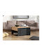 Rectangular Central Coffee Table Wooden with Lifting Mechanism Natural/Black M80xW80xH45cm