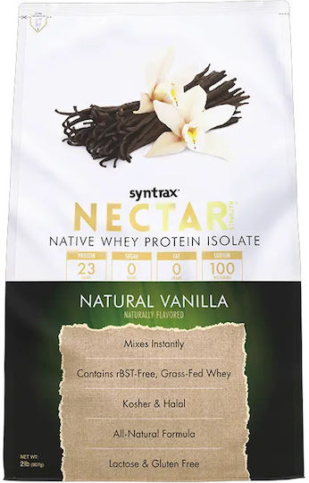 Nutrition Nectar Native Whey Isolate Protein 907g Taste Natural Vanilla