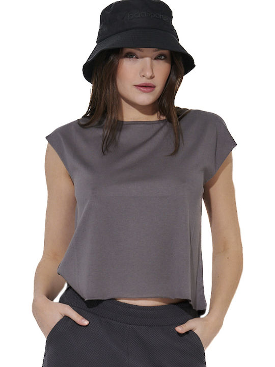 Body Action Γυναικείο Αθλητικό Crop Top Αμάνικο...