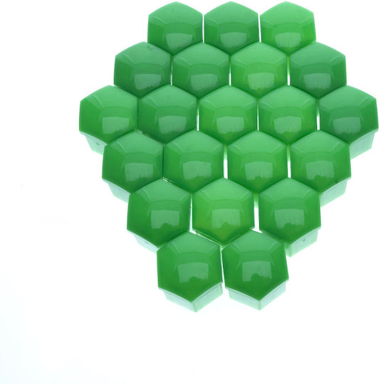 Extremo Tuning 19 Mm Green Bolt Caps Wheel Protection Set 20 Pieces