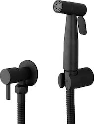 Set Baterii Pentru Bideu Perete Negru Set Baterii Pentru Bideu Perete Negru