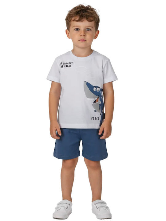Joyce Kids Set with Shorts Summer 2 Pieces White