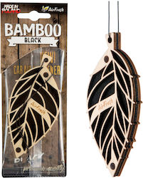 Bamboo Car Air Freshener Black Hanging Sea Green Tobacco Sandalwood