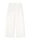 Damen Hochbund Stoff Cargo Hosen in Regulärer Passform Beige