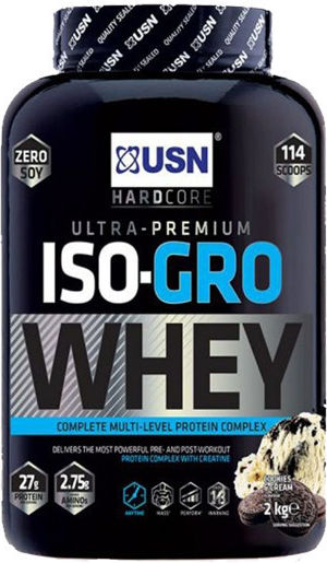 USN Gro Whey Protein with Creatine & Cookies & Cream Flavor 2kg