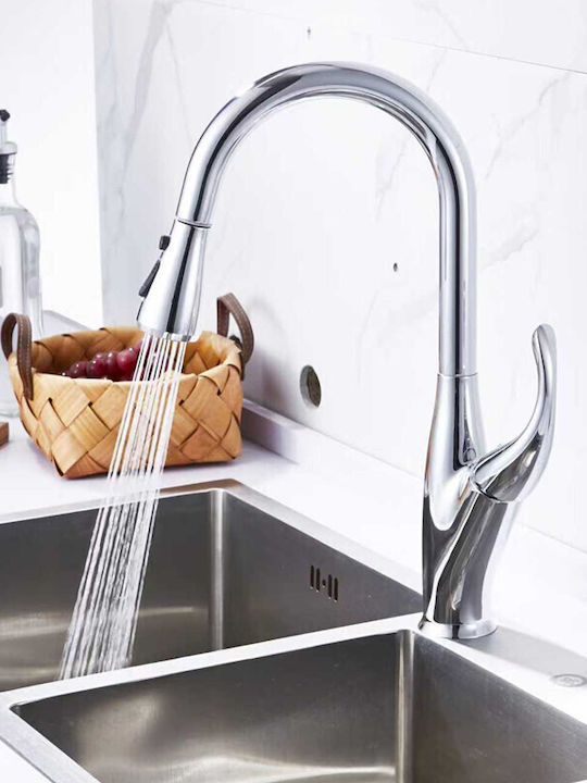 Landsh Küchenarmatur Zähler mit Abnehmbare Dusche Kupfer
