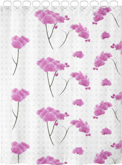 Landsh Душ Завеса 180x200cm Бяла