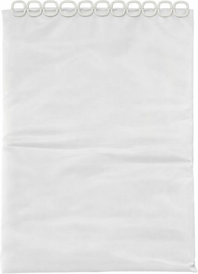 Landsh Κουρτίνα Μπάνιου 180x200cm Λευκή