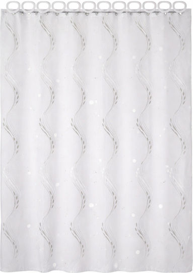 Landsh Shower Curtain 180x200cm White