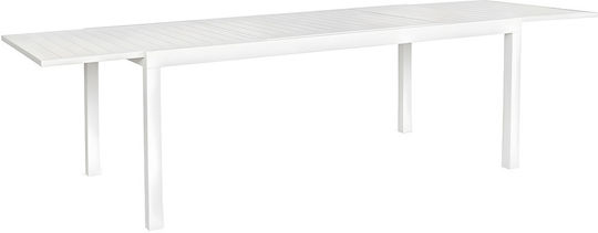 Ostuni Dining Room Table Extendable White 240(+80) x 90 x 75 cm
