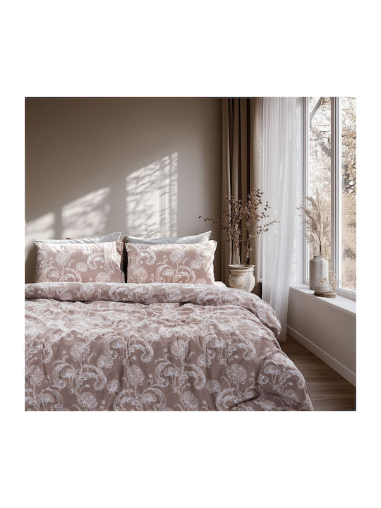 Beauty Home Single Quilt Set 160x230cm Glory Art 12368 Beige 12368PMMO