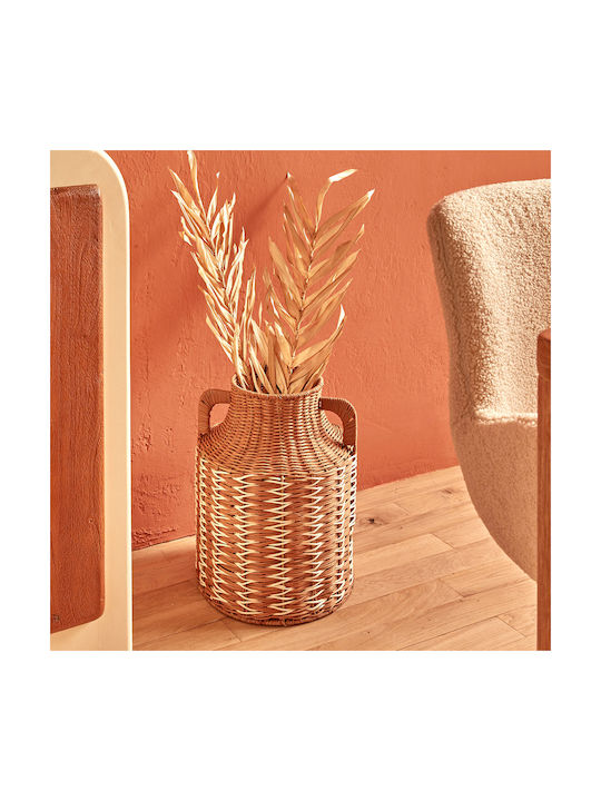 Διακοσμητικό Βάζο Ψάθινο Soro Καφέ 28x28xΥ37cm