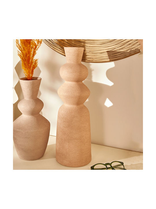 Dekorative Keramikvase Ezia Braune 15x15xH48cm
