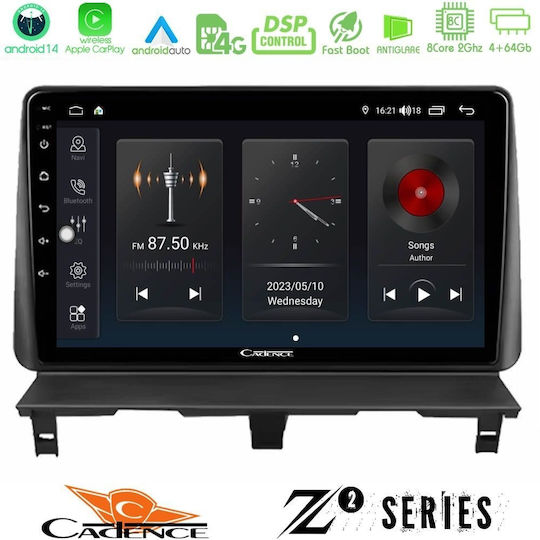 Cadence Car Audio System for Peugeot Partner Citroen Berlingo 2002-2008 Bluetooth USB WiFi GPS Apple CarPlay Android Auto with 9" Touch Screen