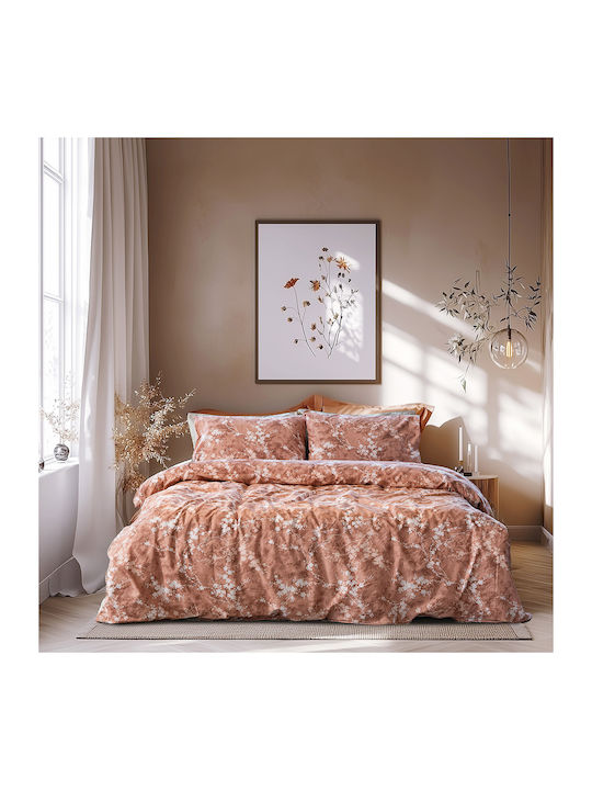Beauty Home Glory Art 12376 Σετ Κουβερλί Υπέρδιπλο Κεραμιδί 220x240cm 3τμχ