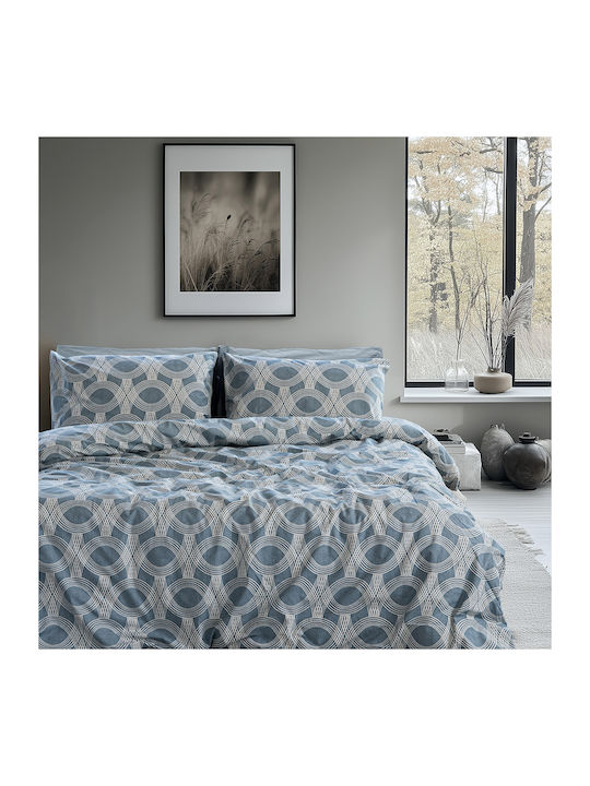 Beauty Home Glory Art 12379 Σετ Κουβερλί Μονό Μπλε 160x230cm 3τμχ