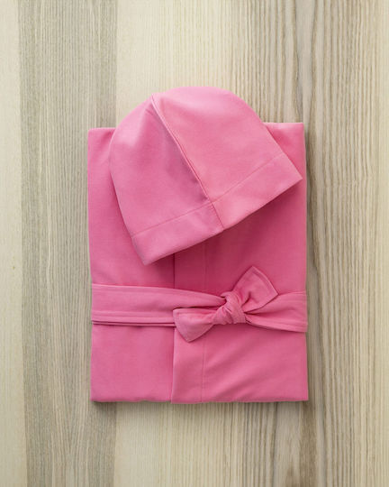 Nima Παιδικό Μπουρνούζι Pink με Κουκούλα
