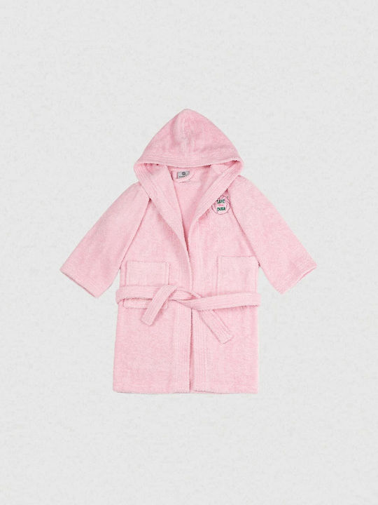 Sunshine Kids Bathrobe Pink Hooded