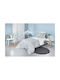 Guy Laroche Single Cotton Sheet Set with Elastic Band Silver 100x200cm 3pcs
