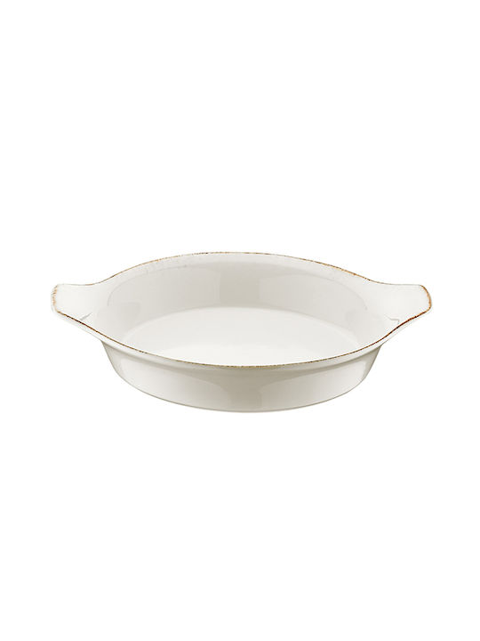 Bonna Retro Vas De Gătit Rezistent La Căldură Oval Din Porțelan 20x20cm
