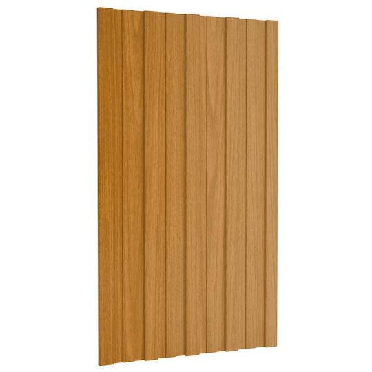 vidaXL Material De Construcție Pentru Garduri De Grădină Din Oțel 80x45x45cm 12 Bucăți Maro