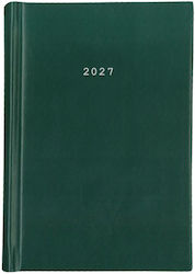 Next Основен Дневен Дневник 2027 Зелен 14x21см